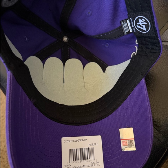 47 Brand Purple LSU Cap with Black Brim - Picture 2 of 4